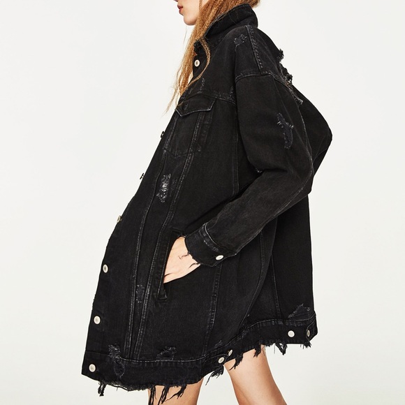 Zara Longline Denim Jacket - Picture 10 of 10